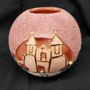 Vera Russel candle holder 22k trim